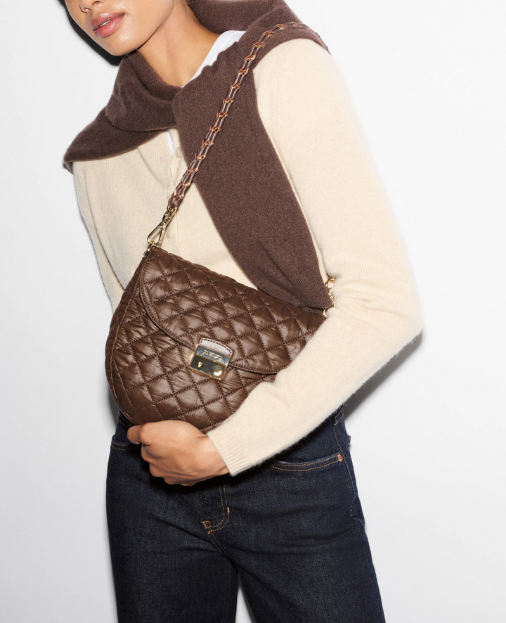 CROSBY LOCK SADDLE BAG WALNUT