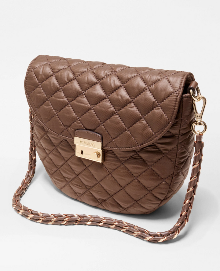 CROSBY LOCK SADDLE BAG WALNUT