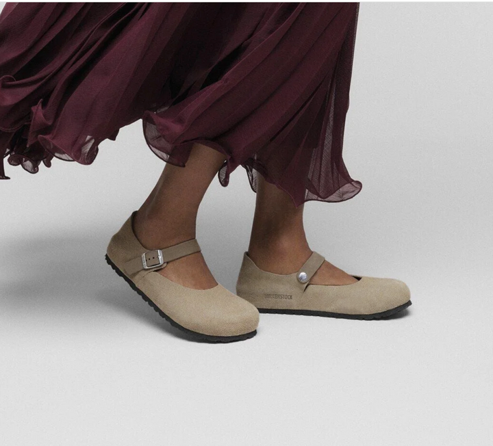 MANTOVA TAUPE SUEDE MARYJANE