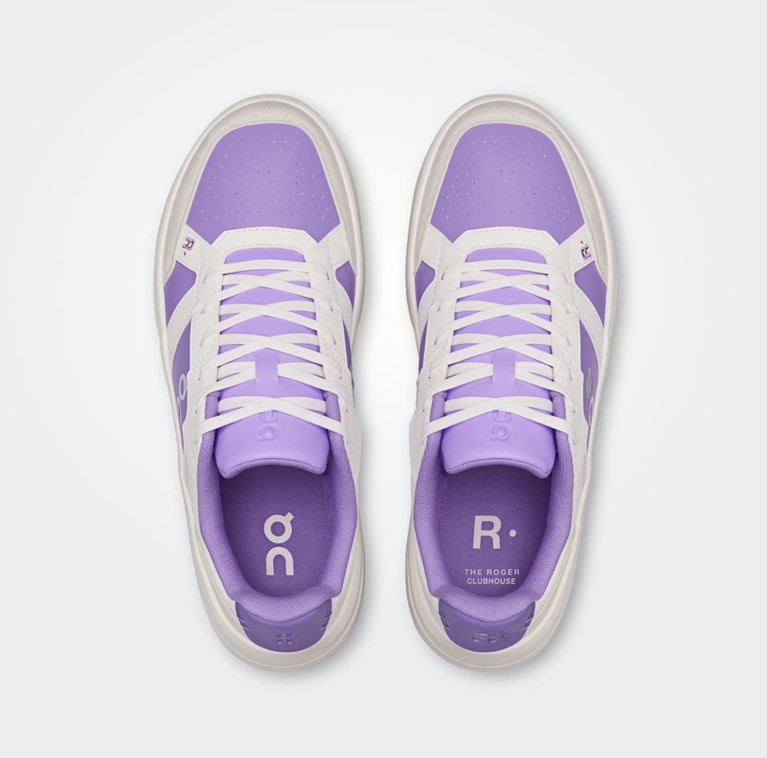 ROGER CLUBHOUSE WOMEN  IVORY/ACONITE SNEAKER