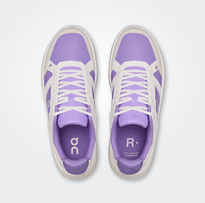 ROGER CLUBHOUSE WOMEN  IVORY/ACONITE SNEAKER