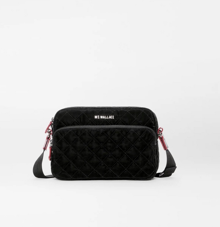 METRO CAMERA TECH VELVET BLACK CROSSBODY