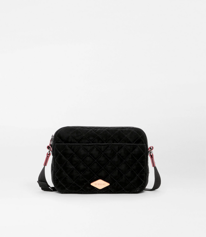 METRO CAMERA TECH VELVET BLACK CROSSBODY