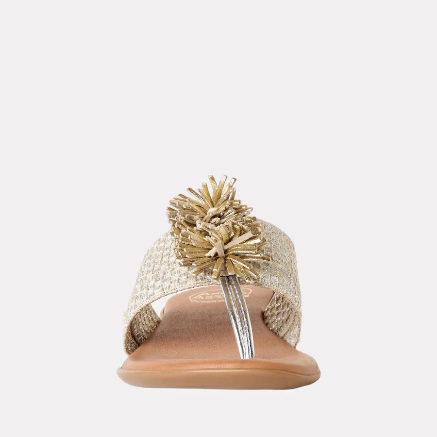 Andre Assous NOVALEE PLATINO MULTI SANDAL Shoes | Shop now at Main &amp; Taylor Shoes!