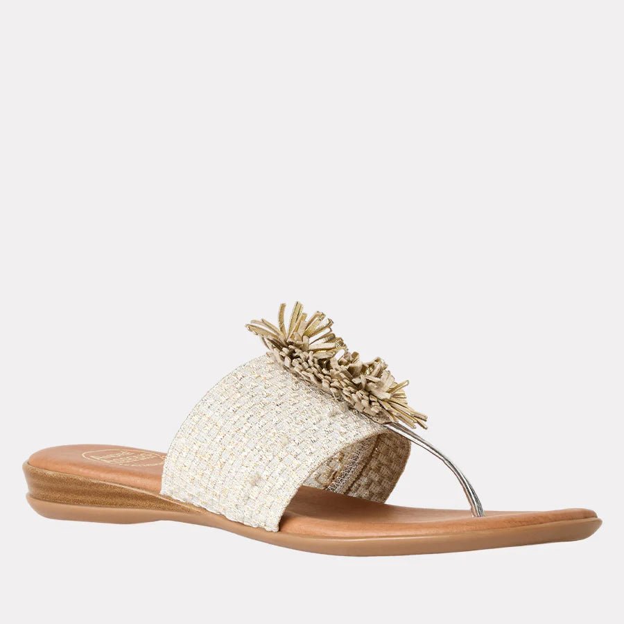 Andre Assous NOVALEE PLATINO MULTI SANDAL Shoes | Shop now at Main & Taylor Shoes!