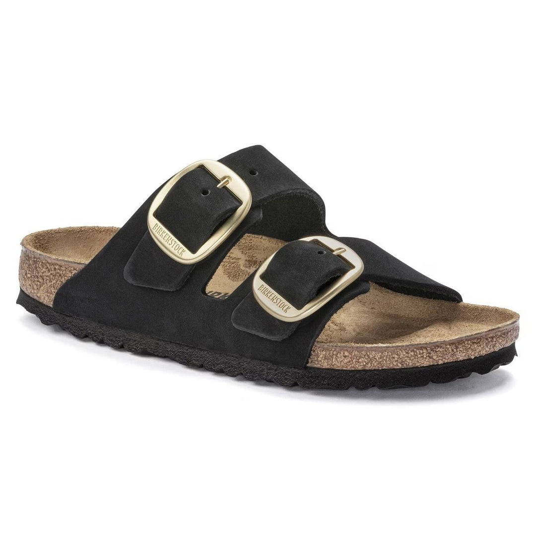 Birkenstock ARIZONA BIG BUCKLE BLACK NUBUCK Shoe Main & Taylor Shoes