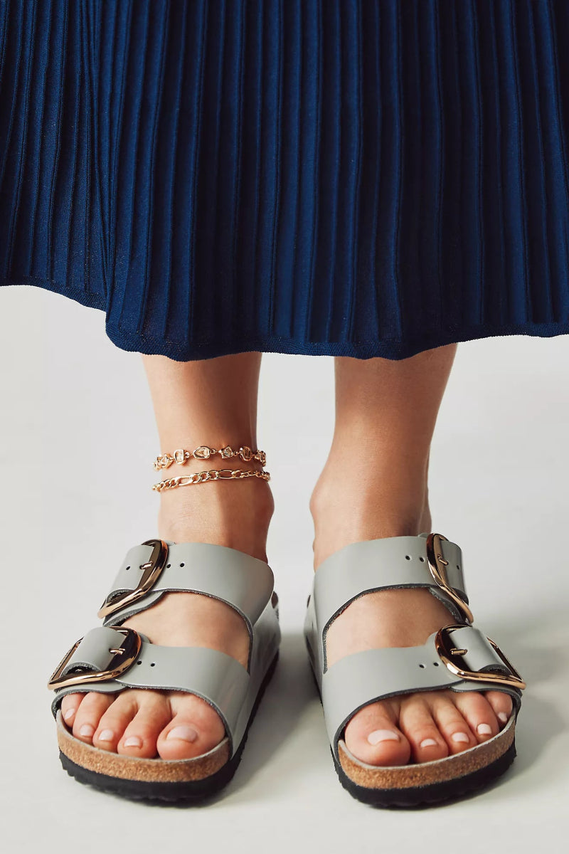 Birkenstock ARIZONA BIG BUCKLE HIGH SHINE STONE Shoes | Shop now at Main &amp; Taylor Shoes!