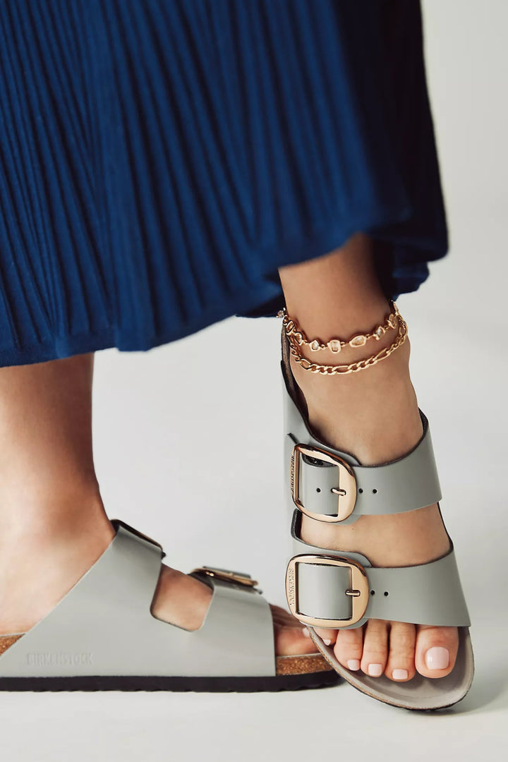 Birkenstock ARIZONA BIG BUCKLE HIGH SHINE STONE Shoes | Shop now at Main &amp; Taylor Shoes!