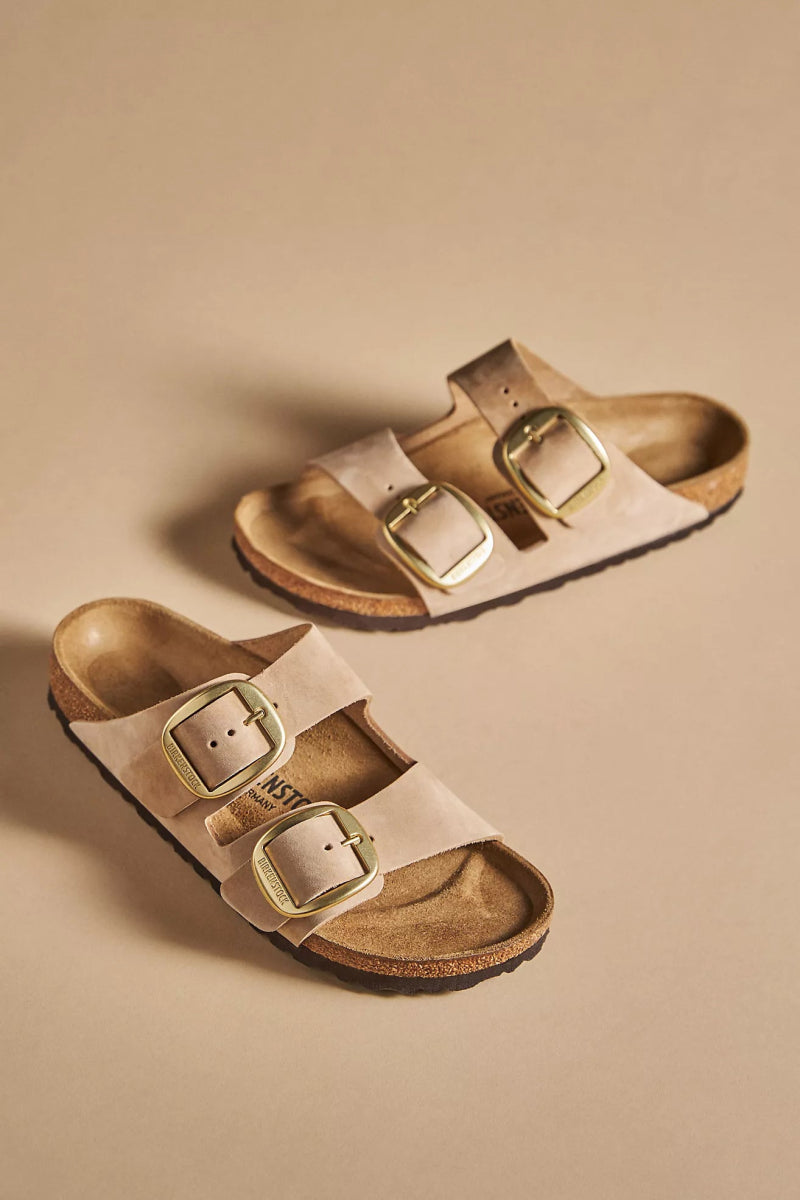 Birkenstock ARIZONA BIG BUCKLE SANDCASTLE NUBUCK Shoe Main