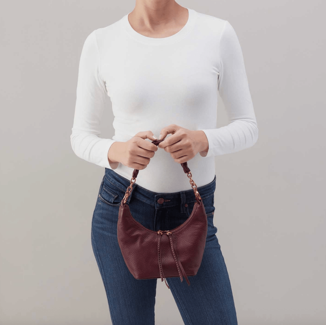 HOBO ASTRID SMALL CROSSBODY MULBERRY GLAZE HANDBAGS | Shop now at Main & Taylor Shoes!
