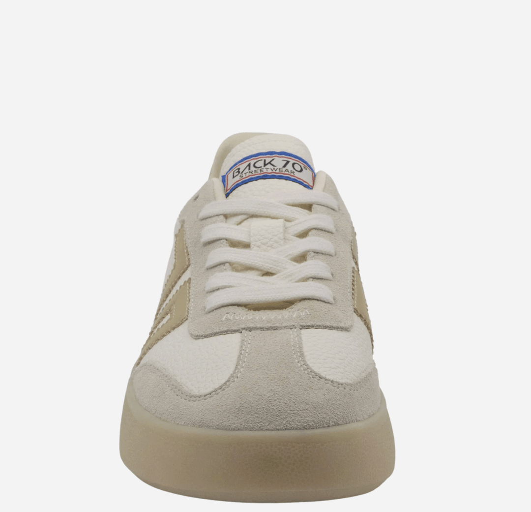 Back 70 BROOKLYN METALLIC GOLD SNEAKER Shoes | Shop now at Main &amp; Taylor Shoes!