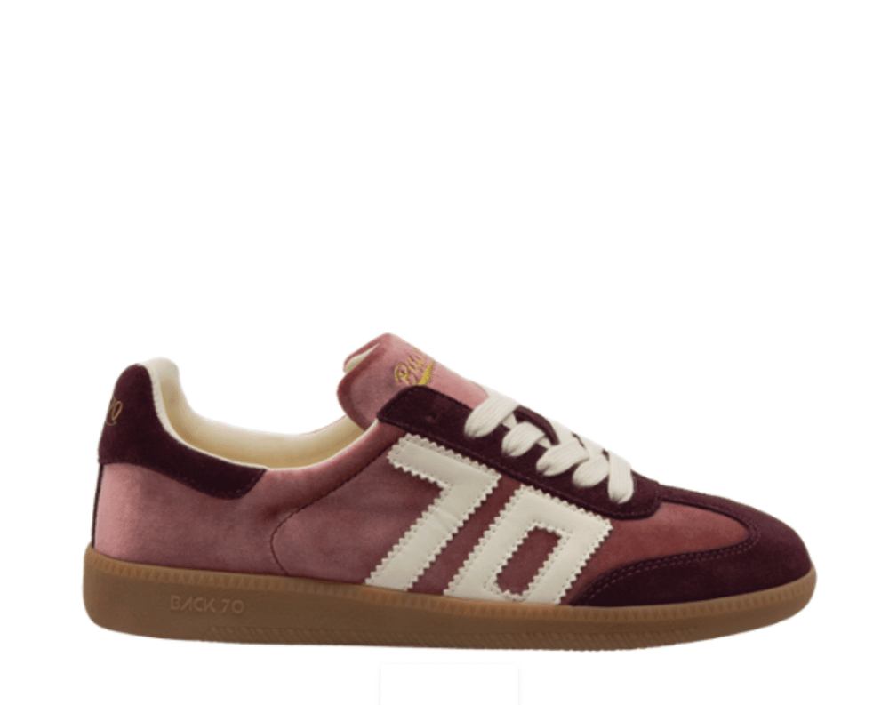 Back 70 CLOUD WINE BUTTER VELVET SNEAKER Shoes | Shop now at Main & Taylor Shoes!