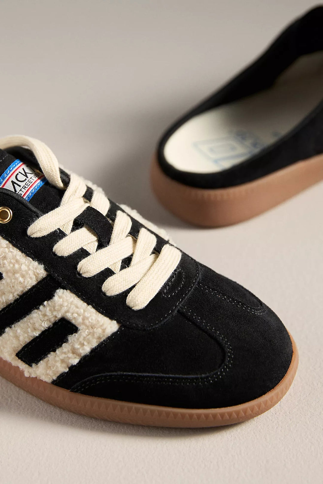 Back 70 EASTER BLACK SUEDE BACKLESS SNEAKER Shoes | Shop now at Main &amp; Taylor Shoes!