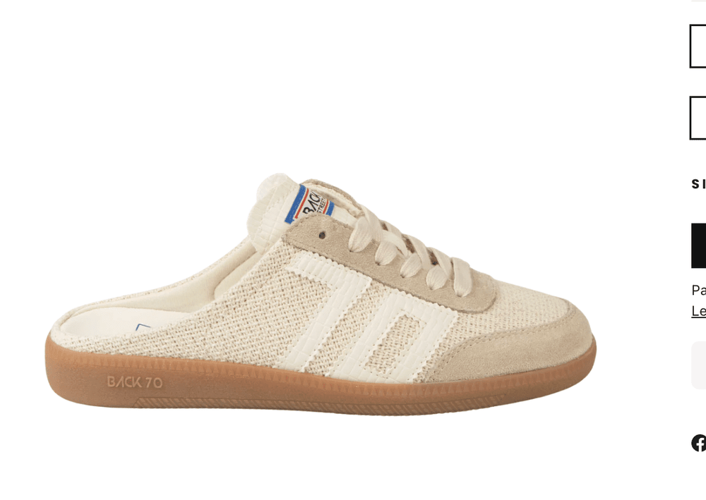 Back 70 EASTER SACCO MILK BACKLESS SNEAKER Shoes | Shop now at Main & Taylor Shoes!