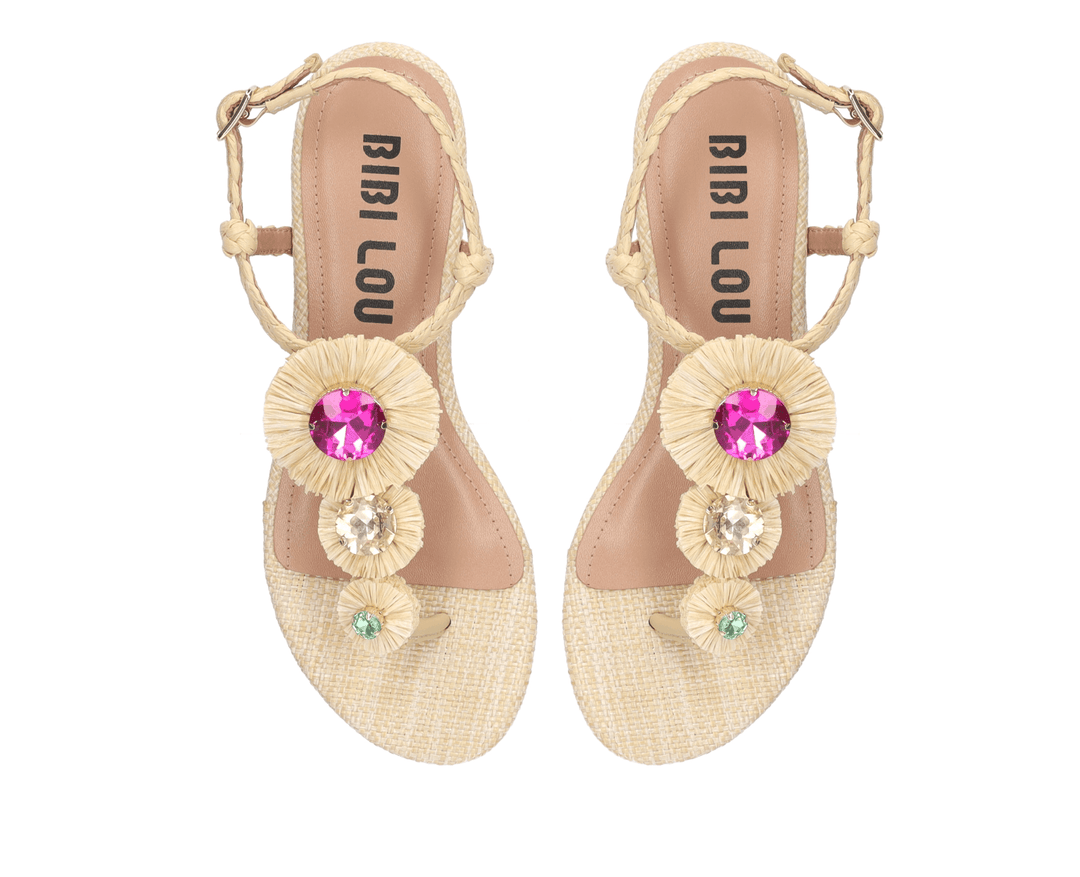 BiBi Lou VAVIN RAFFIA SANDAL NATURAL Shoes | Shop now at Main & Taylor Shoes!