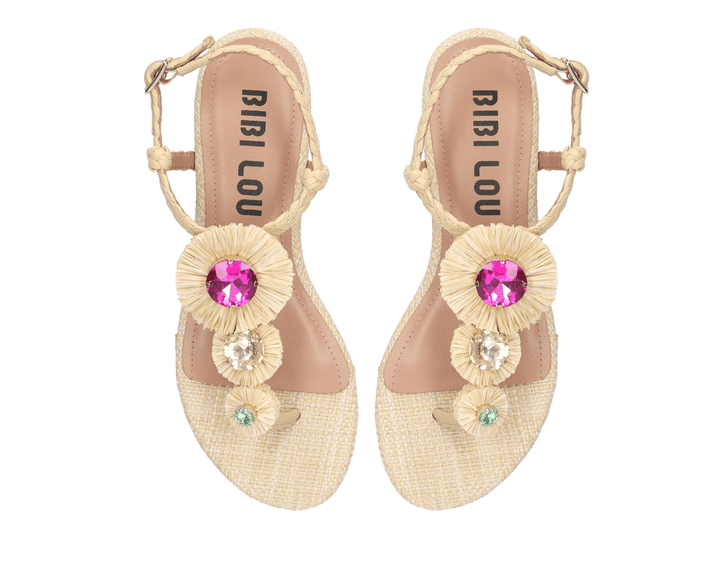 BiBi Lou VAVIN RAFFIA SANDAL NATURAL Shoes | Shop now at Main &amp; Taylor Shoes!
