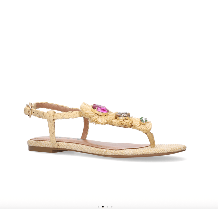 BiBi Lou VAVIN RAFFIA SANDAL NATURAL Shoes | Shop now at Main &amp; Taylor Shoes!