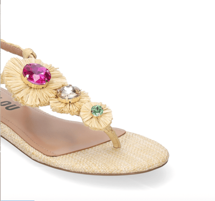 BiBi Lou VAVIN RAFFIA SANDAL NATURAL Shoes | Shop now at Main &amp; Taylor Shoes!