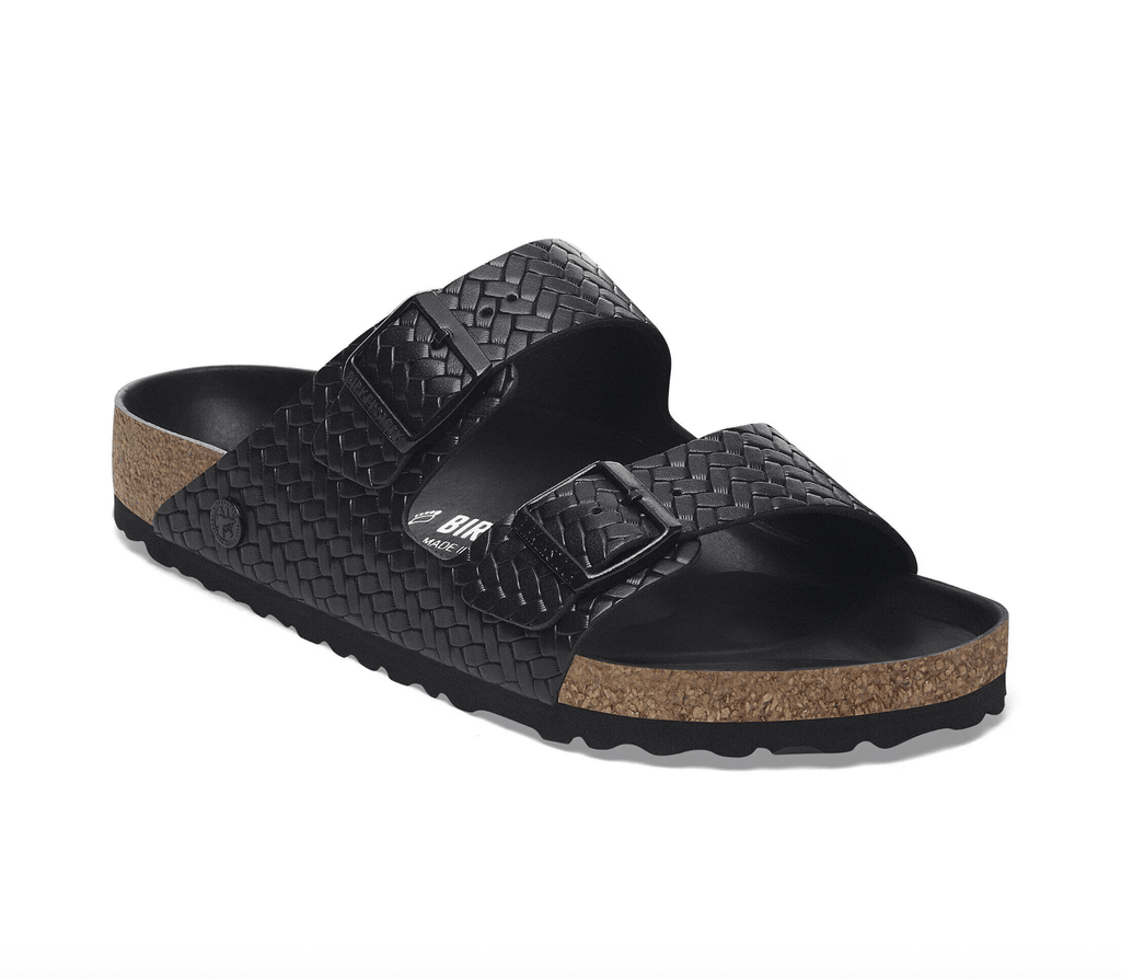 BIRKENSTOCK 限定 ARIZONA WOVEN EMBOSS Birkenstock ARIZONA EMBOSSED WOVEN BLACK SANDAL Shoe Main & Taylor