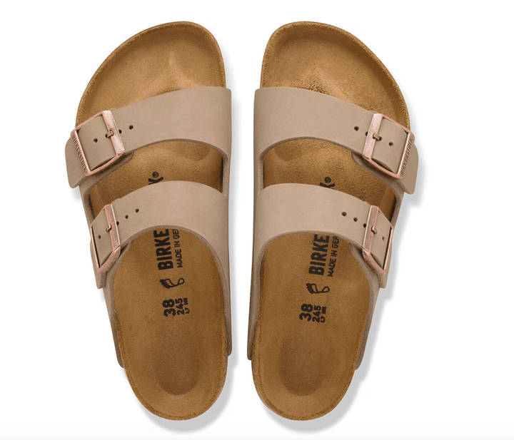 Birkenstock ARIZONA TOBACCO BROWN LETHER SANDAL Shoes | Shop now at Main &amp; Taylor Shoes!