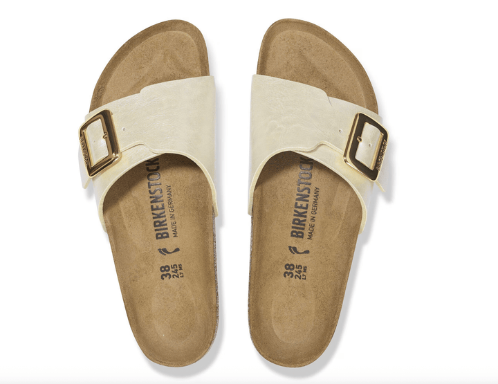 Birkenstock CATALINA PEARL WHITE SANDAL Shoes | Shop now at Main &amp; Taylor Shoes!