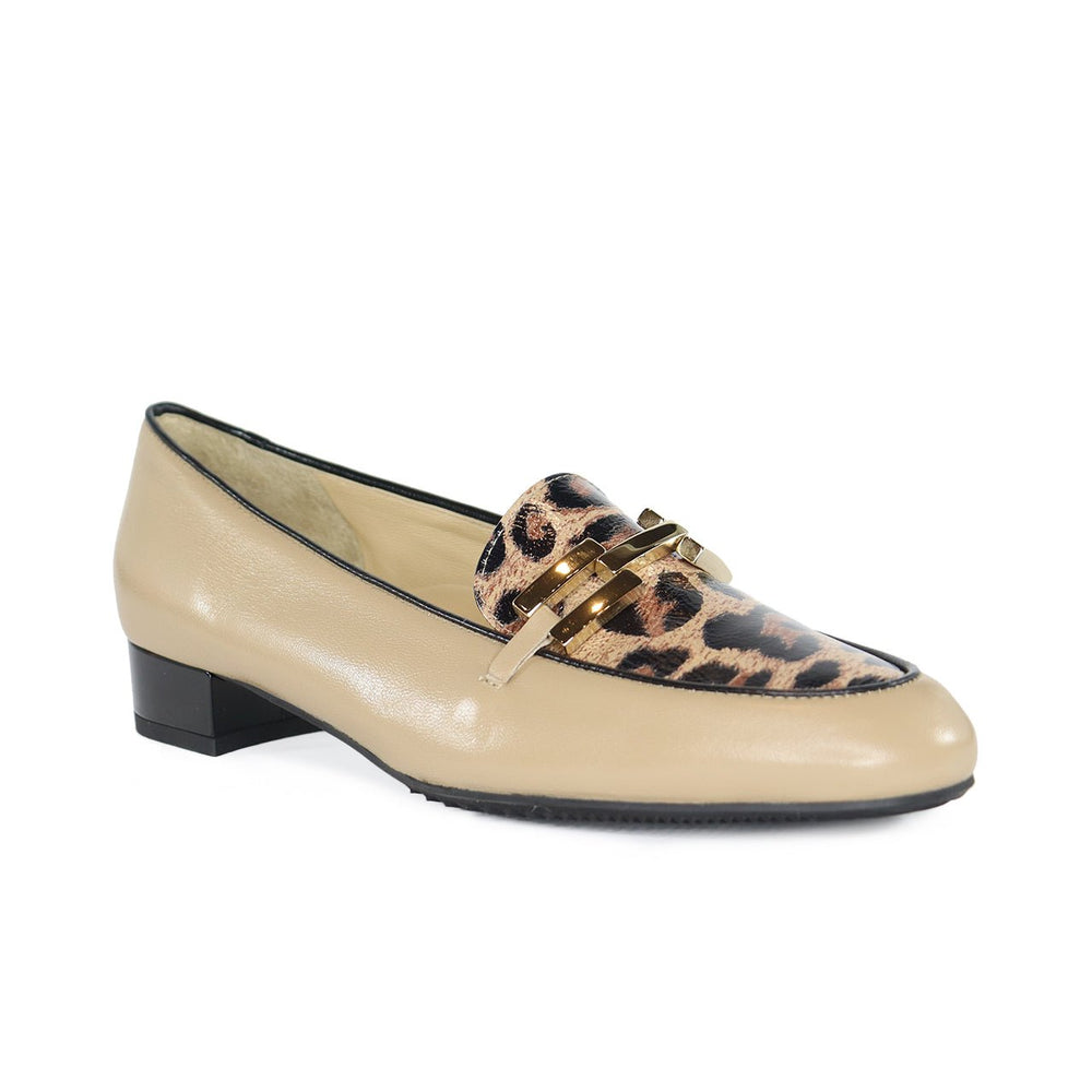 Brunate 20609 NUT/BLACK LEOPARD LOAFER Shoes | Shop now at Main & Taylor Shoes!