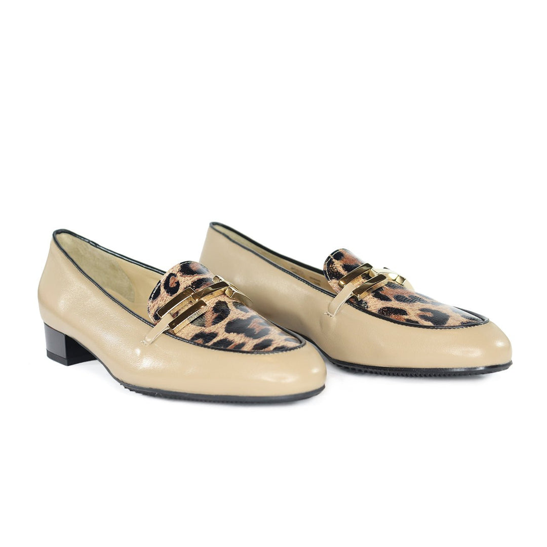 Brunate 20609 NUT/BLACK LEOPARD LOAFER Shoes | Shop now at Main &amp; Taylor Shoes!