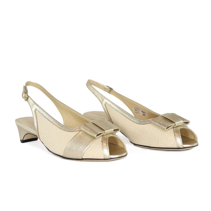Brunate 39661 PLATINO/NATURAL LOW HEEL Shoes | Shop now at Main &amp; Taylor Shoes!