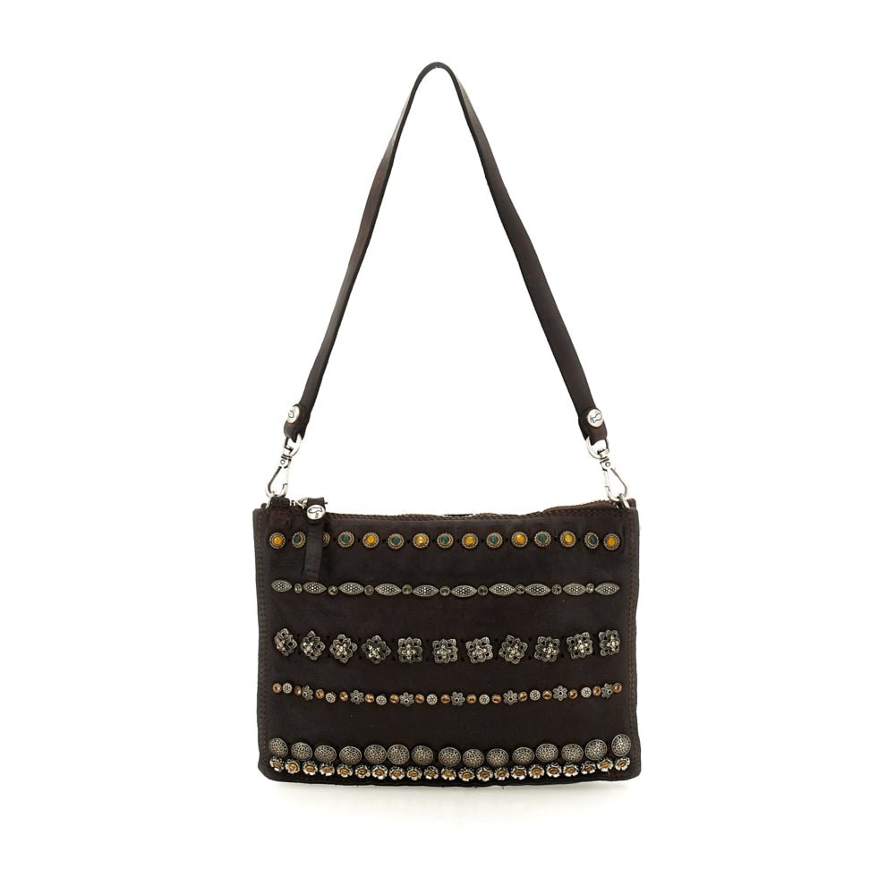 Campomaggi POUCHETTE MULTI STONE TMORO SHOULDER/CROSSBODY BAG Handbags | Shop now at Main & Taylor Shoes!