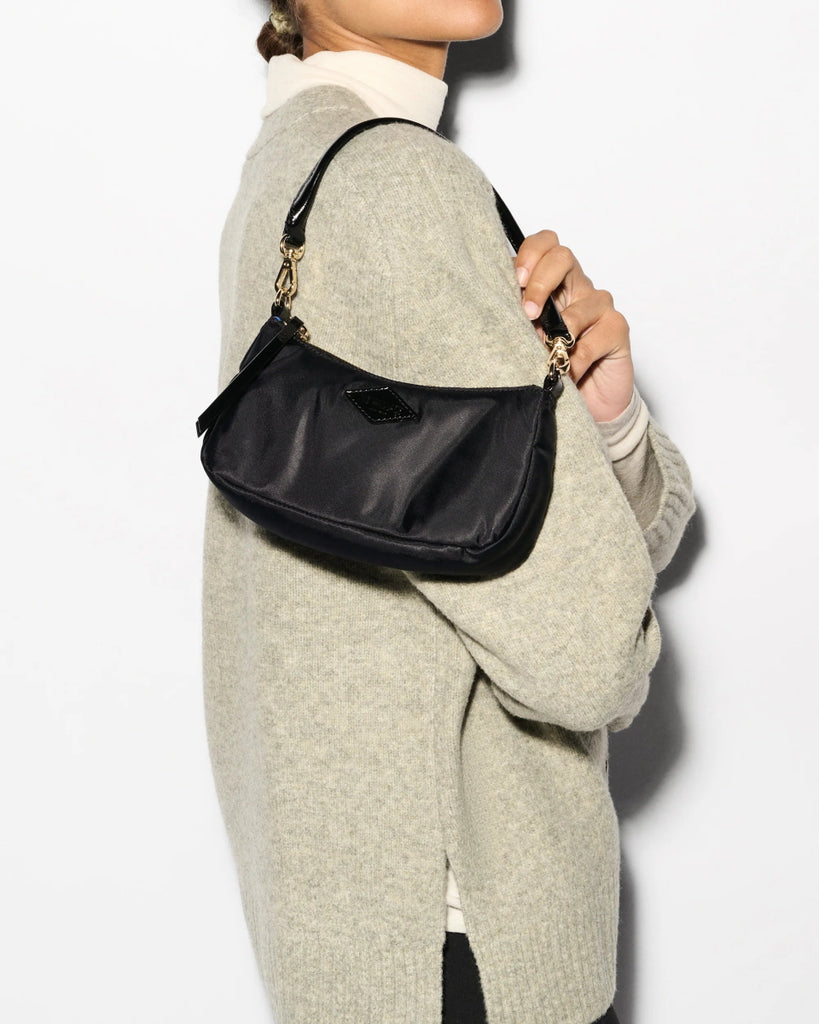 MZ Wallace CHELSEA MINI SHOULDER BLACK Shoe Main & Taylor Shoes