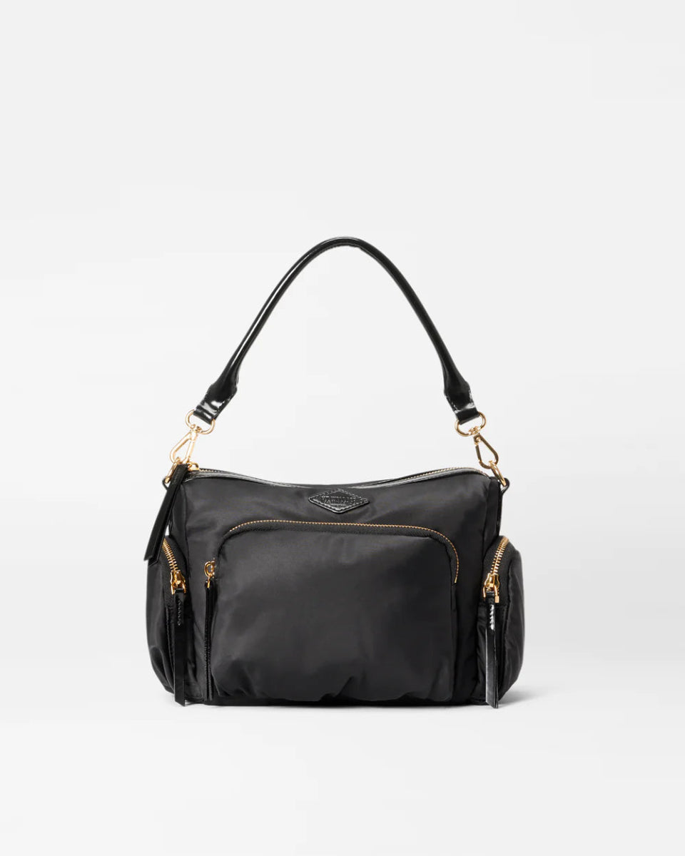 MZ Wallace CHELSEA SMALL CROSSBODY BLACK HANDBAGS | Main & Taylor