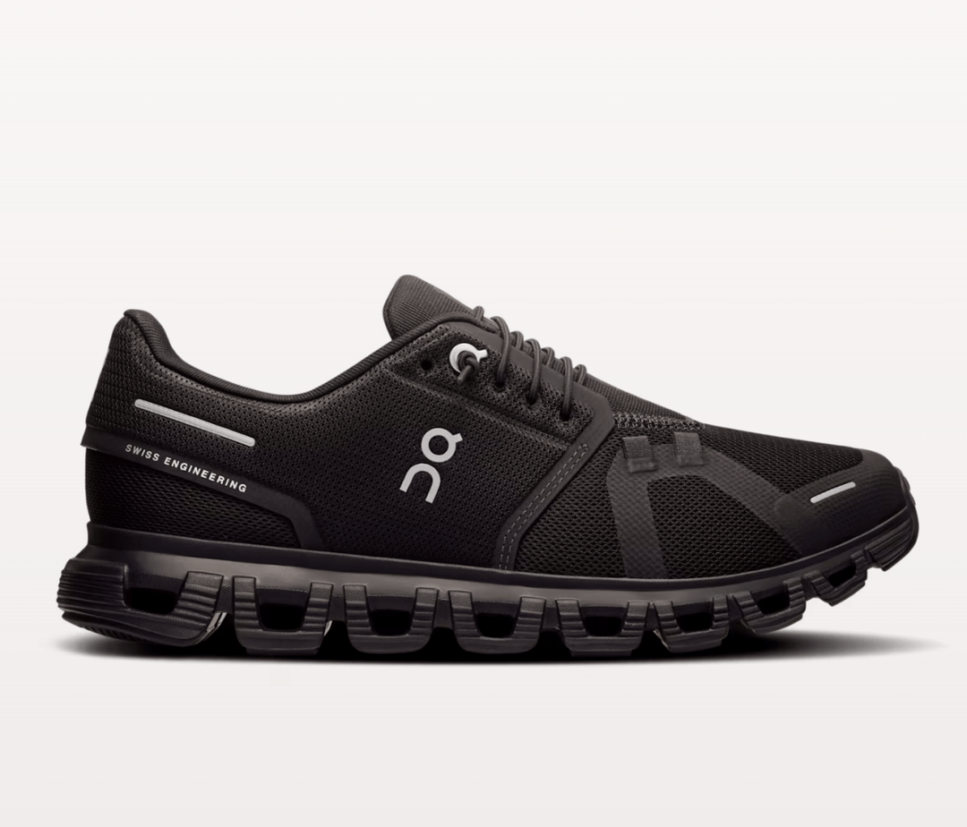 On Running CLOUD6 MEN BLACK/BLACK SNEAKER SHOES | Shop now at Main &amp; Taylor Shoes!