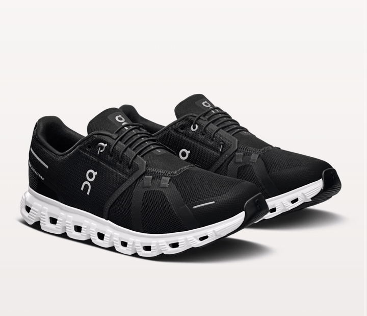 On Running CLOUD6 MEN BLACK/WHITE SNEAKER SHOES | Shop now at Main &amp; Taylor Shoes!