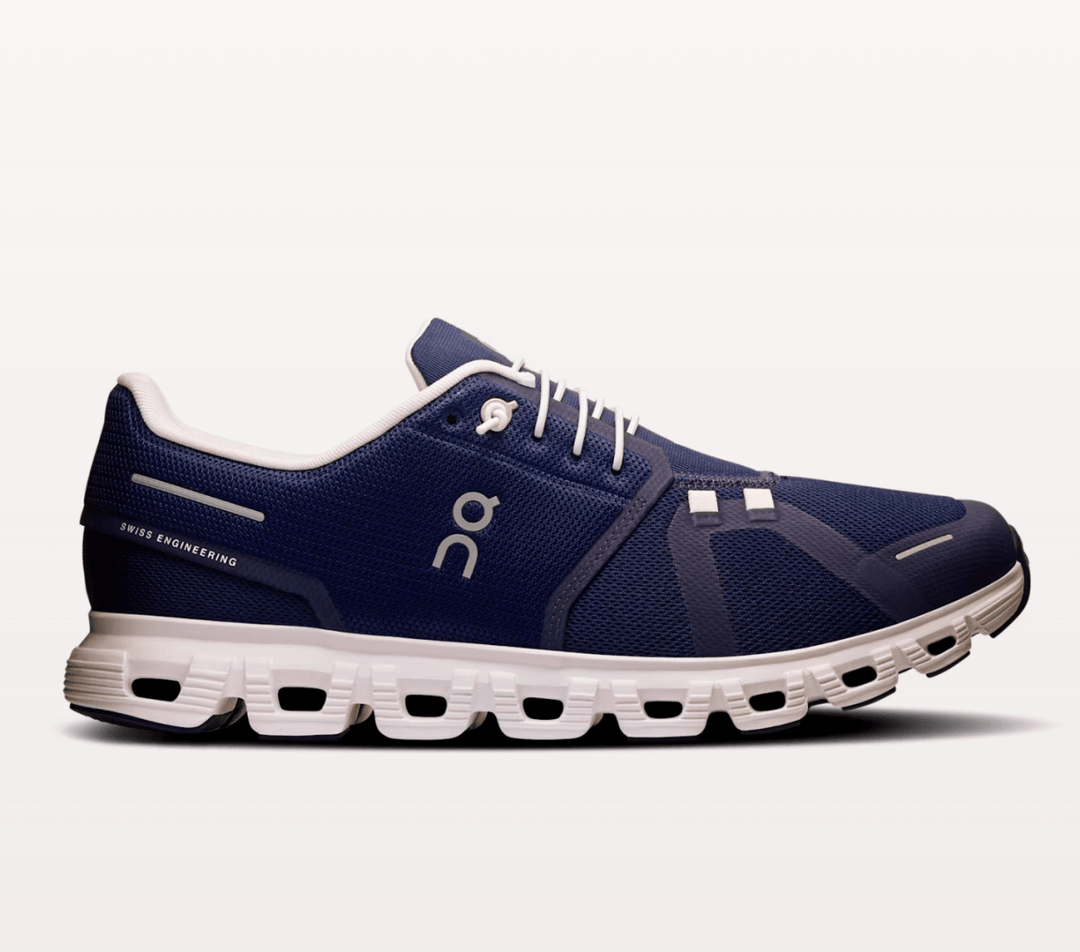On Running CLOUD6 MEN MIDNIGHT/WHITE SNEAKER SHOES | Shop now at Main &amp; Taylor Shoes!