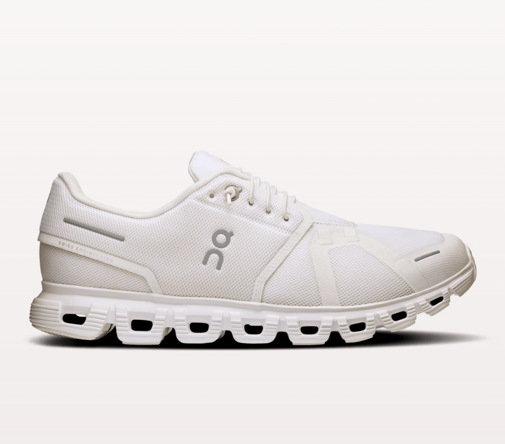 On Running CLOUD6 MEN WHITE/WHITE SNEAKER SHOES | Shop now at Main & Taylor Shoes!