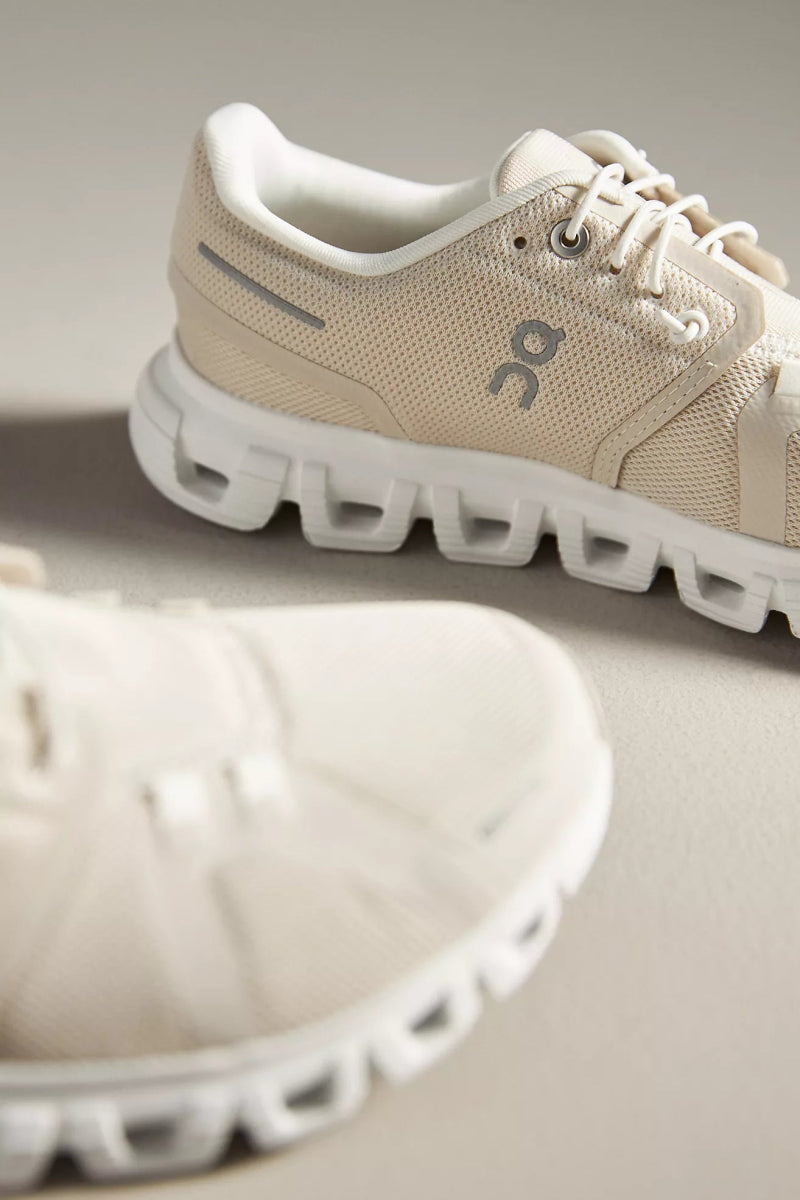 On Running CLOUD6 WOMEN PEARL/WHITE SNEAKER Shoes | Shop now at Main &amp; Taylor Shoes!