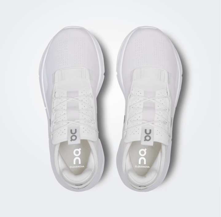 On Running CloudNova2 Men All White Sneaker SHOES | Shop now at Main &amp; Taylor Shoes!