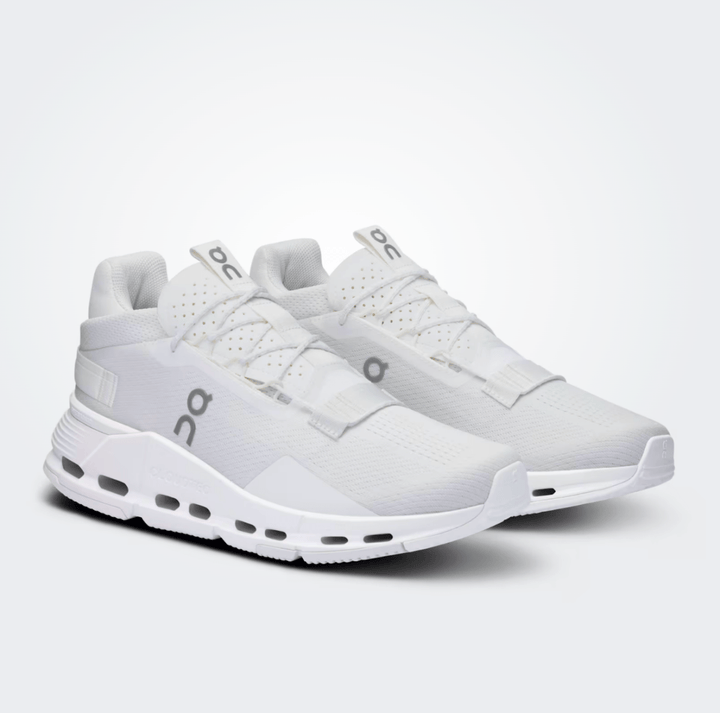 On Running CloudNova2 Men All White Sneaker SHOES | Shop now at Main &amp; Taylor Shoes!
