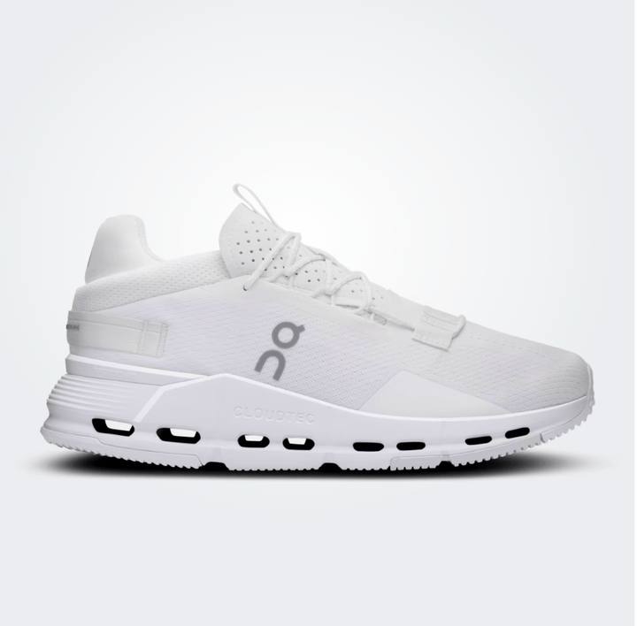 On Running CloudNova2 Men All White Sneaker SHOES | Shop now at Main &amp; Taylor Shoes!