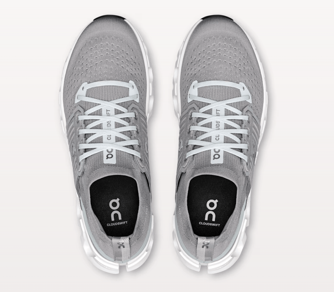 On Running CLOUDSWIFT4 MEN ALLOY/GLACIER SNEAKER SHOES | Shop now at Main &amp; Taylor Shoes!