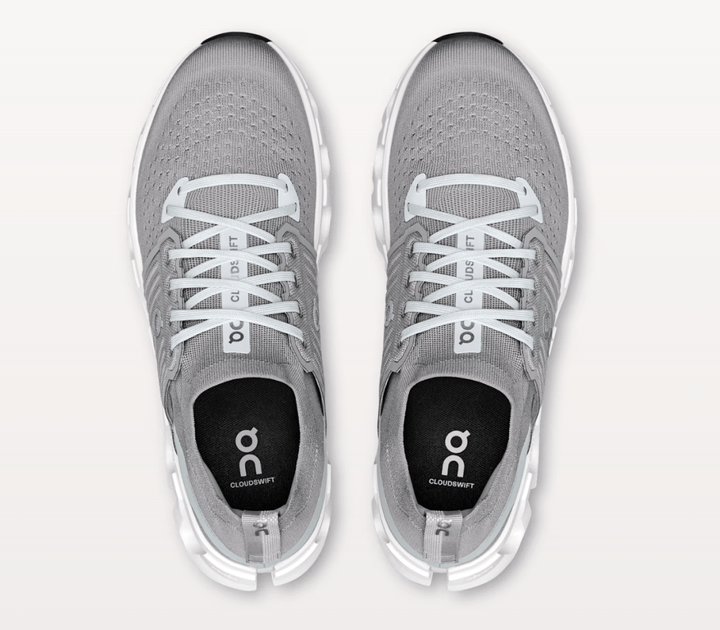 On Running CLOUDSWIFT4 MEN ALLOY/GLACIER SNEAKER SHOES | Shop now at Main &amp; Taylor Shoes!