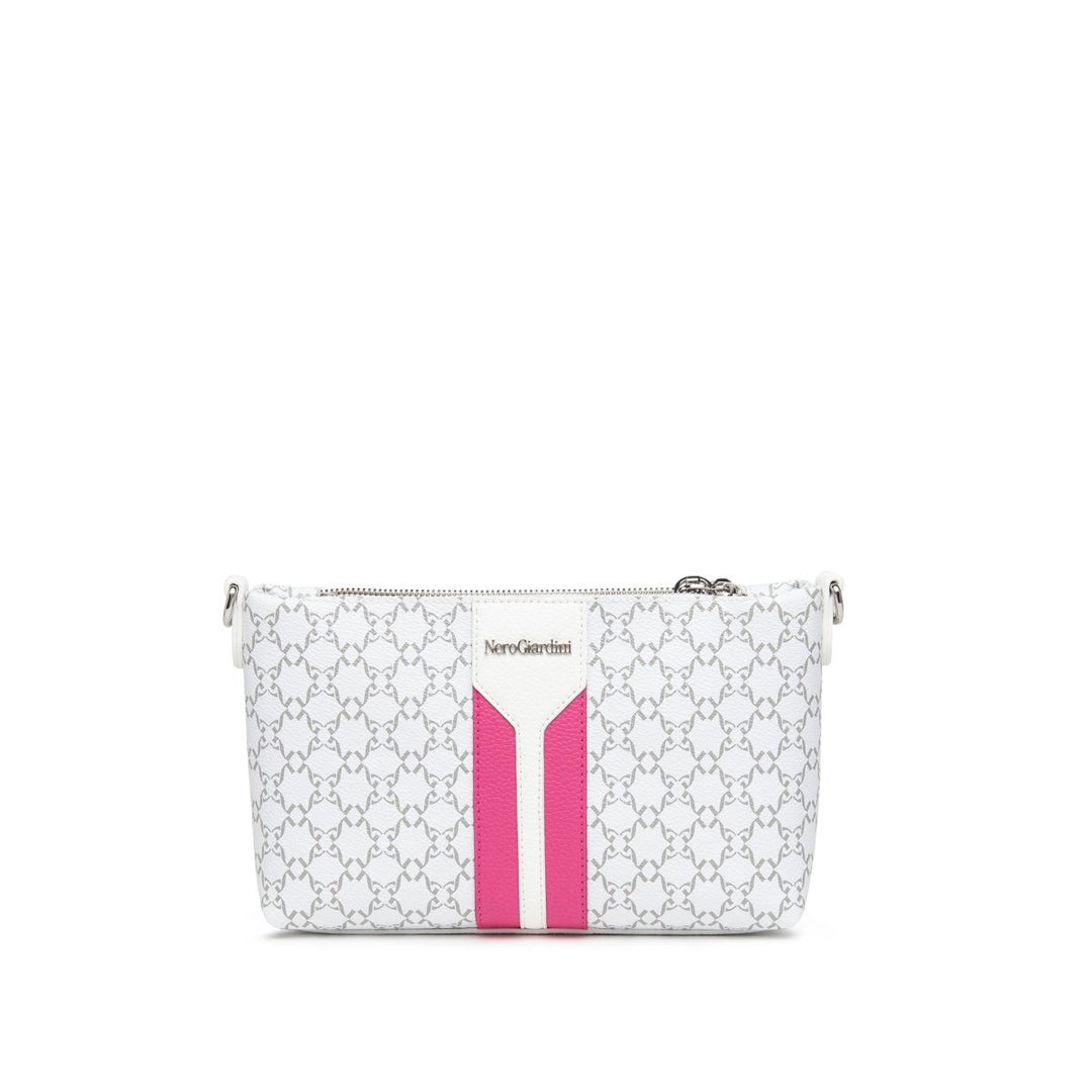 NEROGIARDINI CROSSBODY WHITE/PINK HANDBAGS | Shop now at Main &amp; Taylor Shoes!