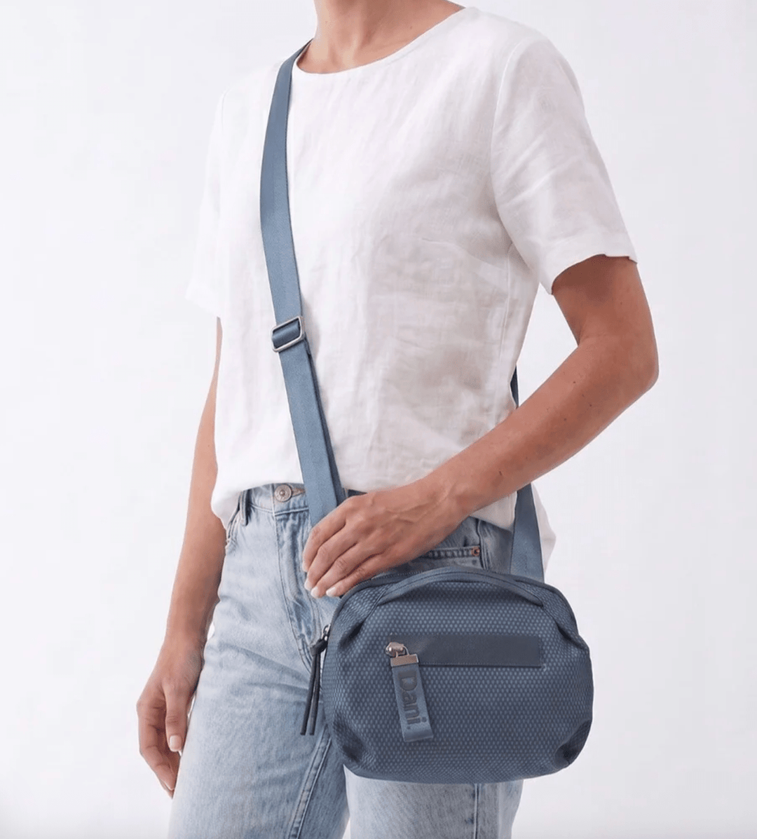 Daniella Lehavi Handbags BONNIE CROSSBODY LT DENIM Handbags | Shop now at Main & Taylor Shoes!