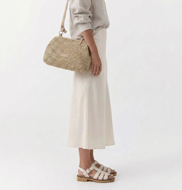 Daniella Lehavi Handbags CASABLANCA MAXI SEAWEED STRAW BAG Handbags | Shop now at Main &amp; Taylor Shoes!
