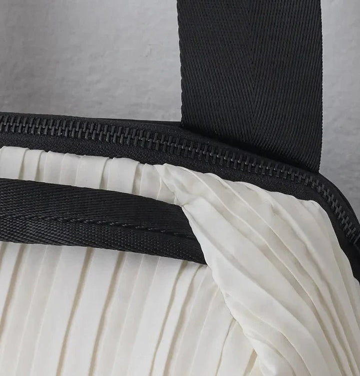 Daniella Lehavi Handbags FRANKIE MINI CROSSBODY WHITE PLEATED BAG HANDBAGS | Shop now at Main &amp; Taylor Shoes!