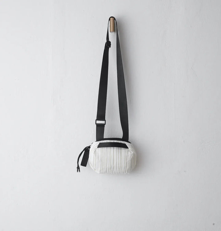 Daniella Lehavi Handbags FRANKIE MINI CROSSBODY WHITE PLEATED BAG HANDBAGS | Shop now at Main &amp; Taylor Shoes!