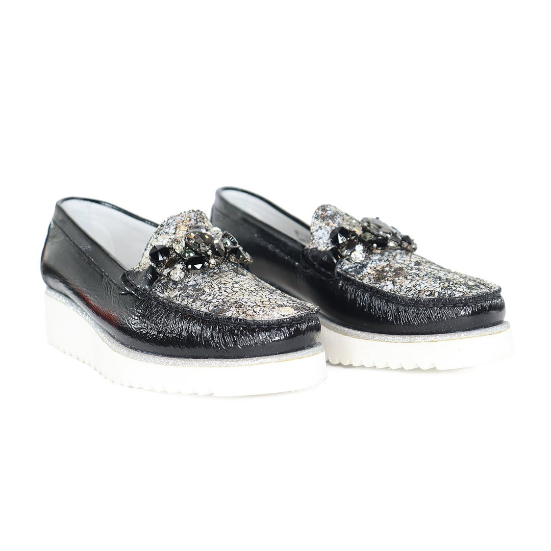 DI Chenzo 8849 BLACK PATENT LOAFER Shoes | Shop now at Main &amp; Taylor Shoes!