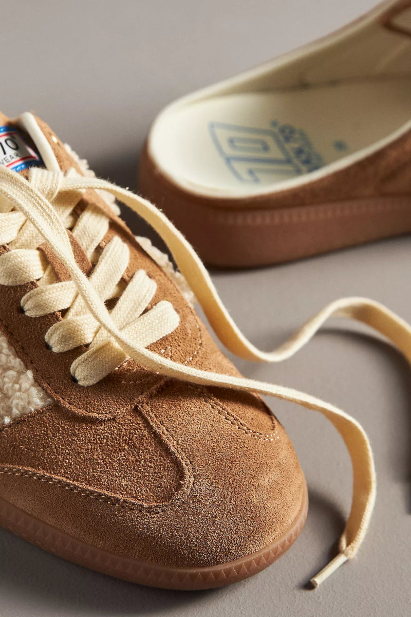 Back 70 EASTER TOBACCO SUEDE BACKLESS SNEAKER Shoes | Shop now at Main &amp; Taylor Shoes!