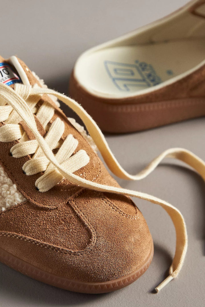Back 70 EASTER TOBACCO SUEDE BACKLESS SNEAKER Shoes | Shop now at Main &amp; Taylor Shoes!