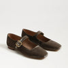 MICHAELA DARK SAGE VELVET MARY JANE FLAT